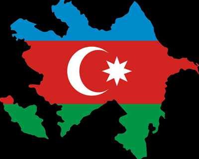 Azerbayjan-flag-on-country-map-black-background