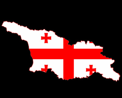 georgia-flag-on-country-map-black-background